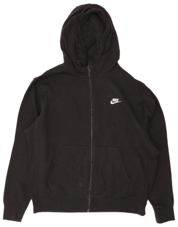 Nike Herren-Kapuzenpullover mit Reißverschluss, groß, aus schwarzer Baumwolle
