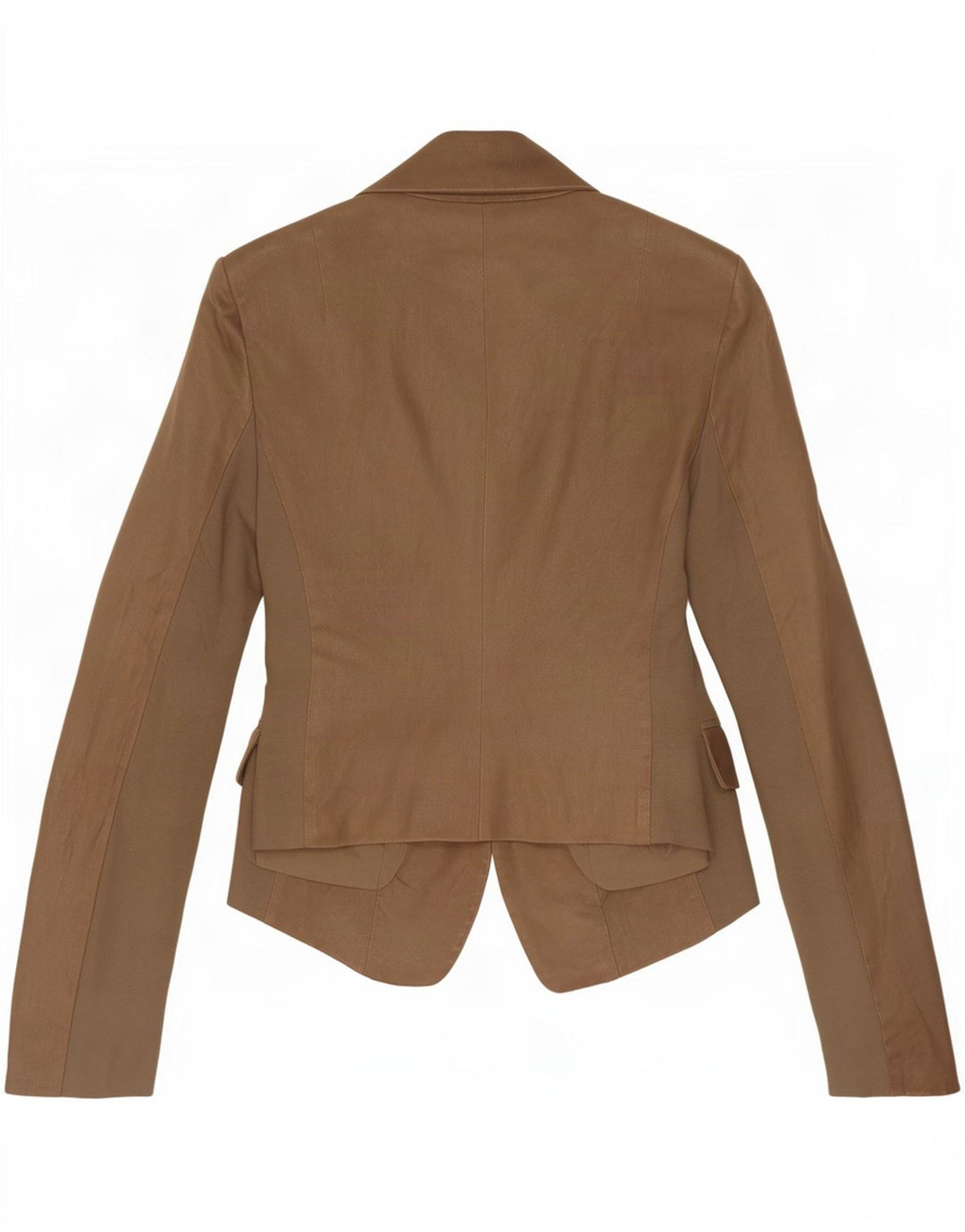 Patrizia Pepe Damen 2-Knopf-Lederblazer IT 44 Mittelbraun