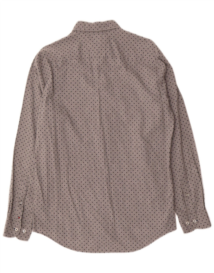 Tommy Hilfiger Herren New York Fit Hemd mittelgrau geometrisch