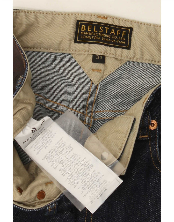 Belstaff Herren Slim Jeans W31 L32 Marineblaue Baumwolle