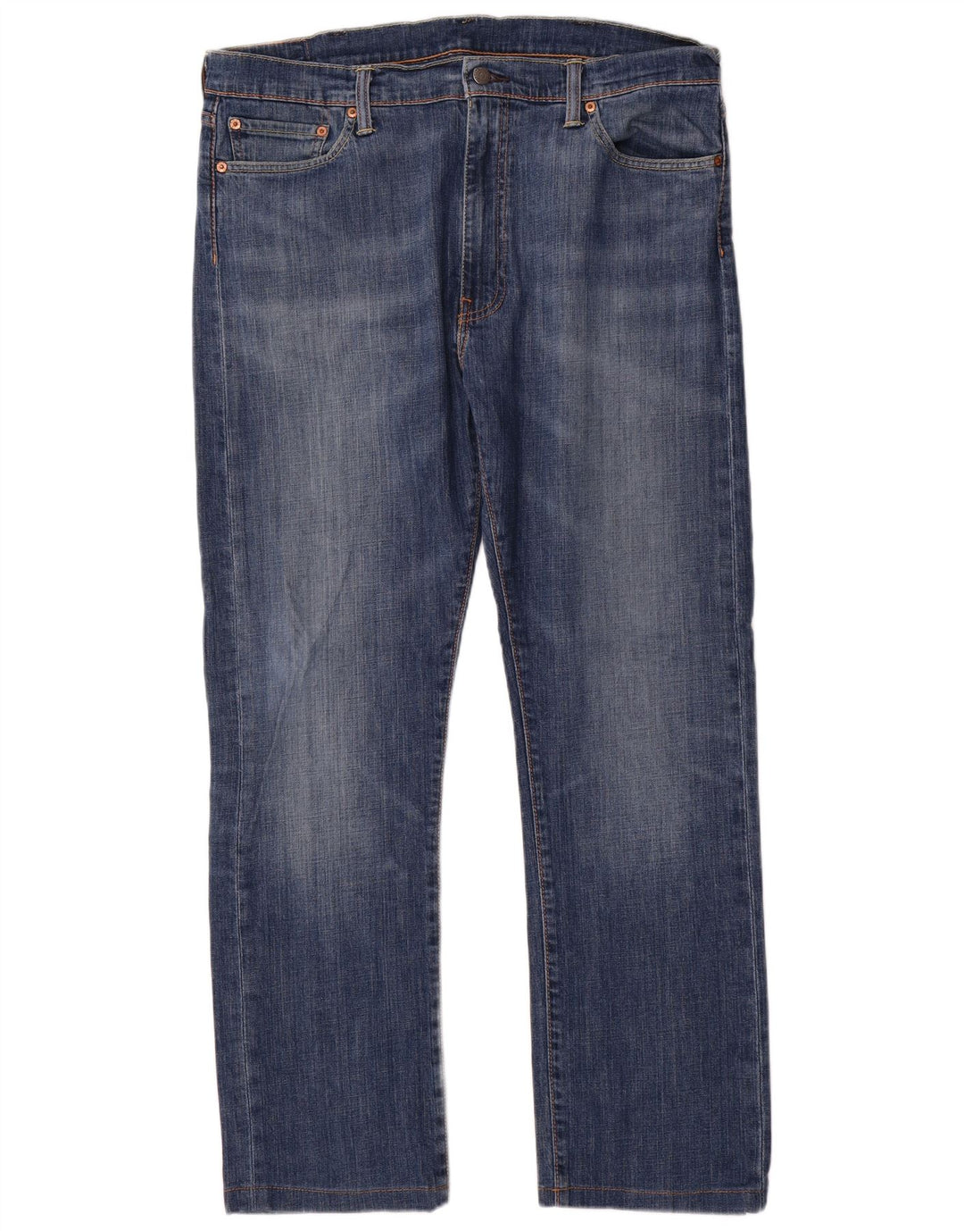Levi's Herren 513 Slim Straight Jeans W38 L31 Blaue Baumwolle