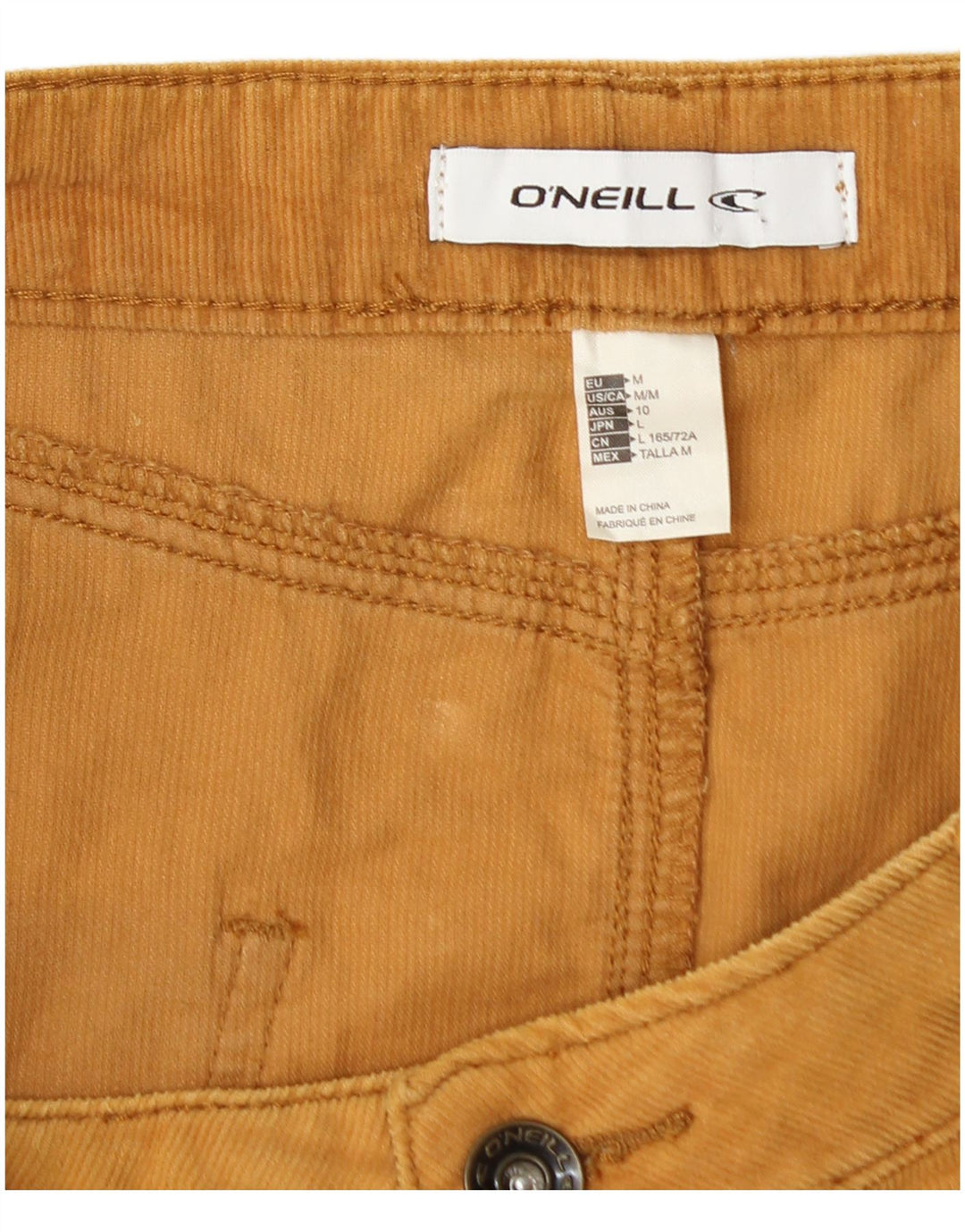 O'Neill Damen Mini-Cordrock Medium W30 Beige Baumwolle