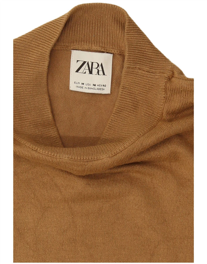 Rollkragenpullover für Herren von Zara, Mittelbeige