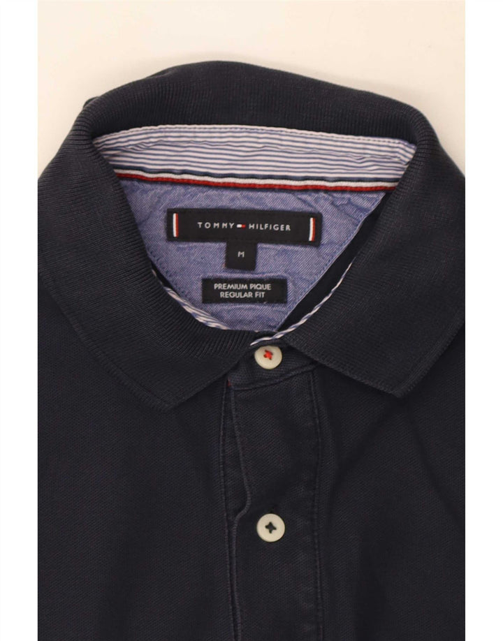 Tommy Hilfiger Herren-Poloshirt mit normaler Passform, mittleres Marineblau
