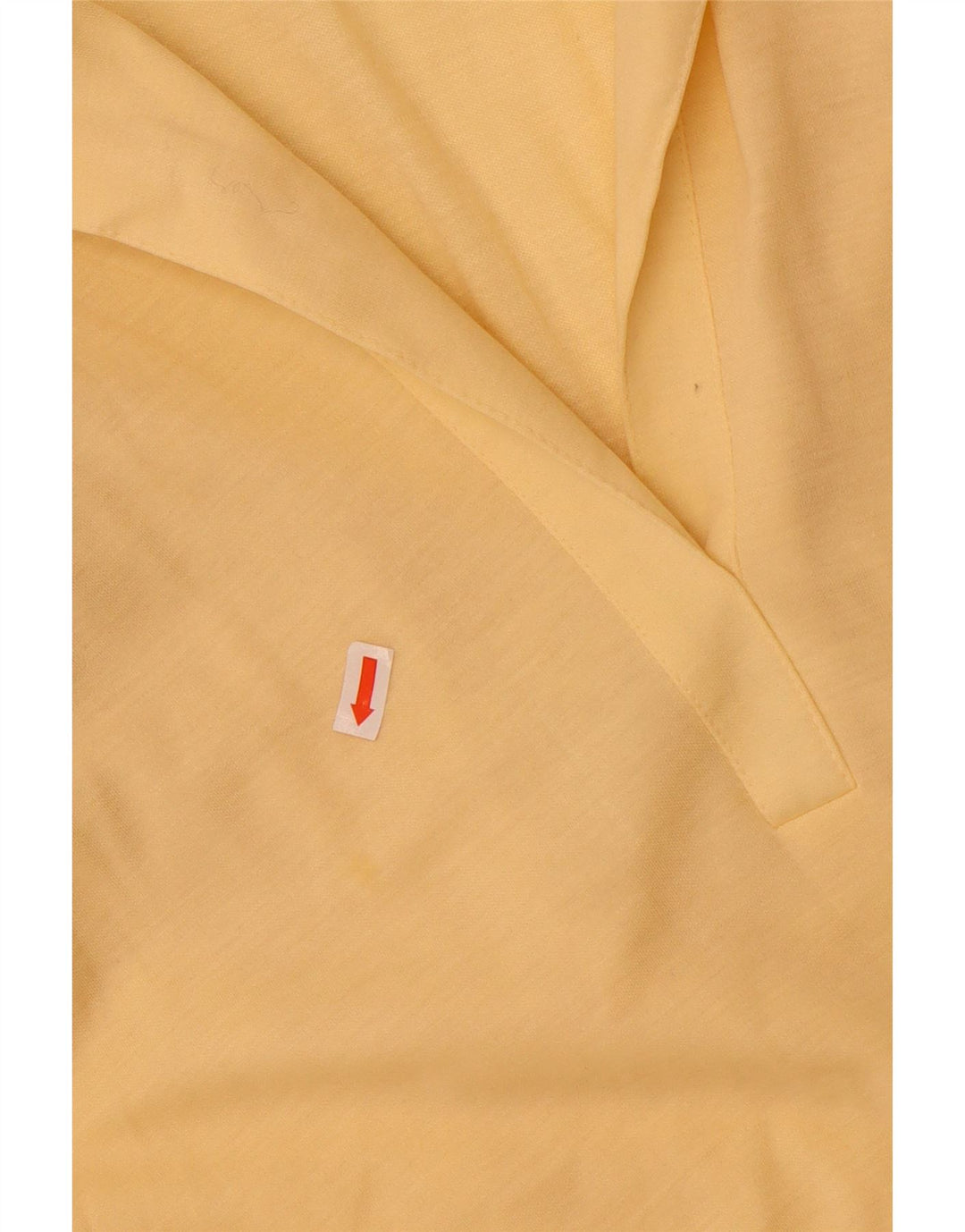 Vintage Damen Ärmelloses A-Linien-Kleid EU 40 Mittelgelbes Polyester