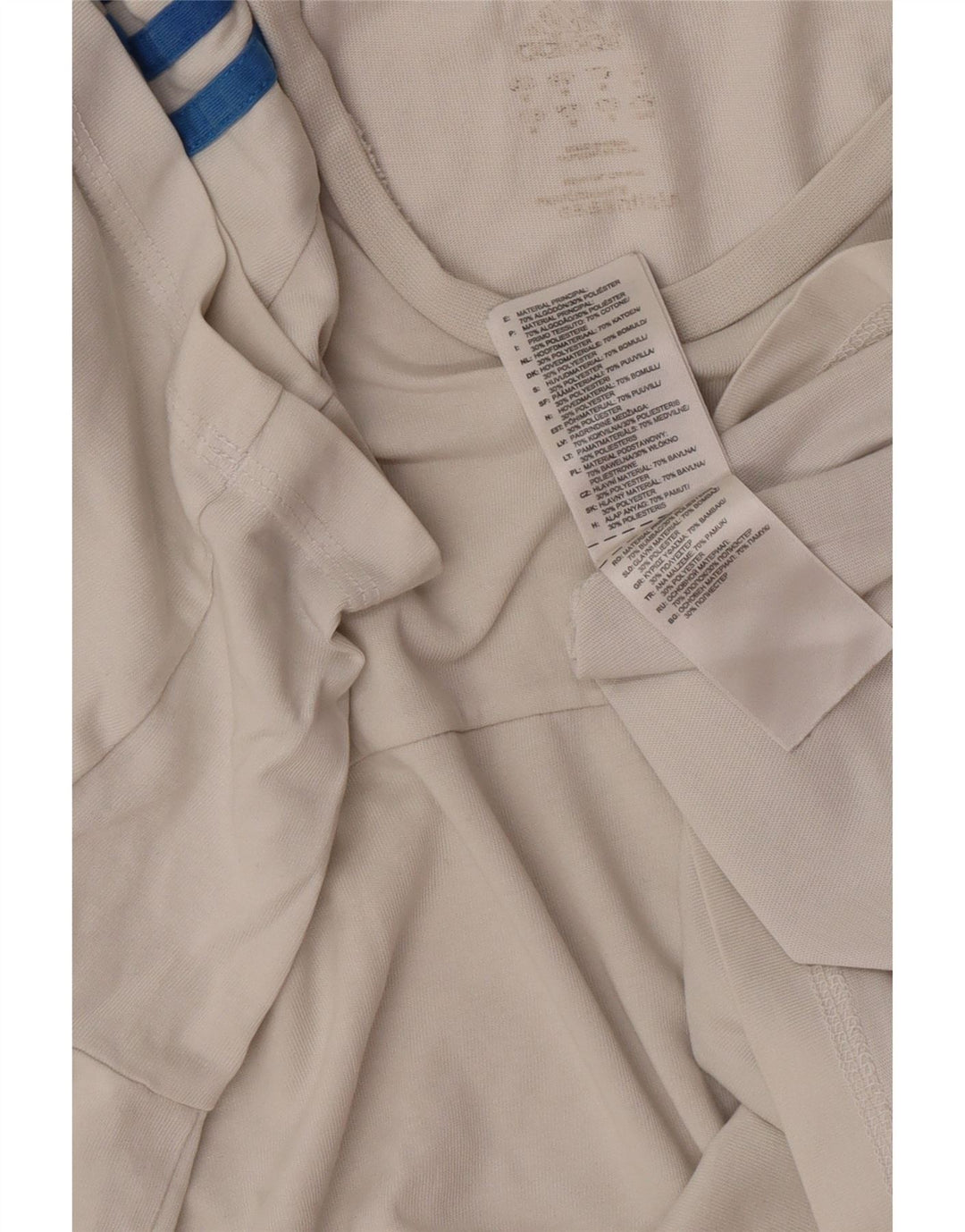 Adidas Herren T-Shirt Top Large Off White Baumwolle