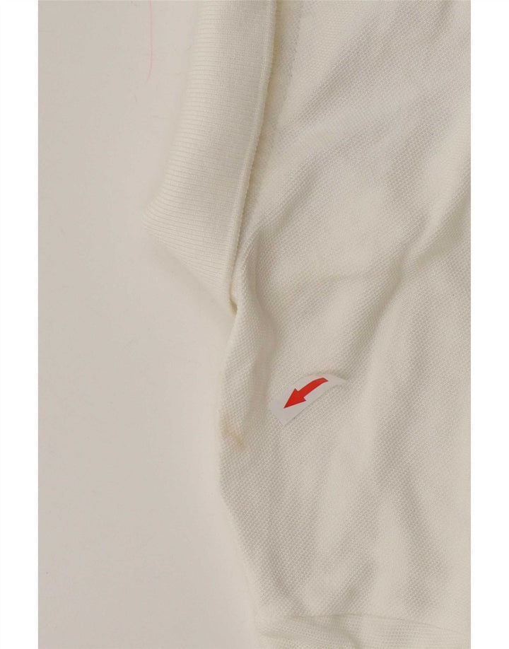 Lacoste Damen Poloshirt Größe 46 XL Weiße Baumwolle