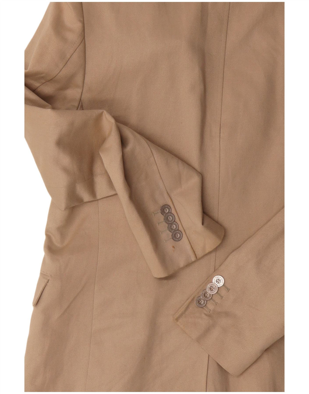 Zara Herren-Blazer mit 2 Knöpfen, EU 50, mittelbeige Baumwolle