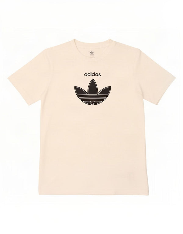 Adidas Mädchen T-Shirt mit Grafik, 9–10 Jahre, weiße Baumwolle