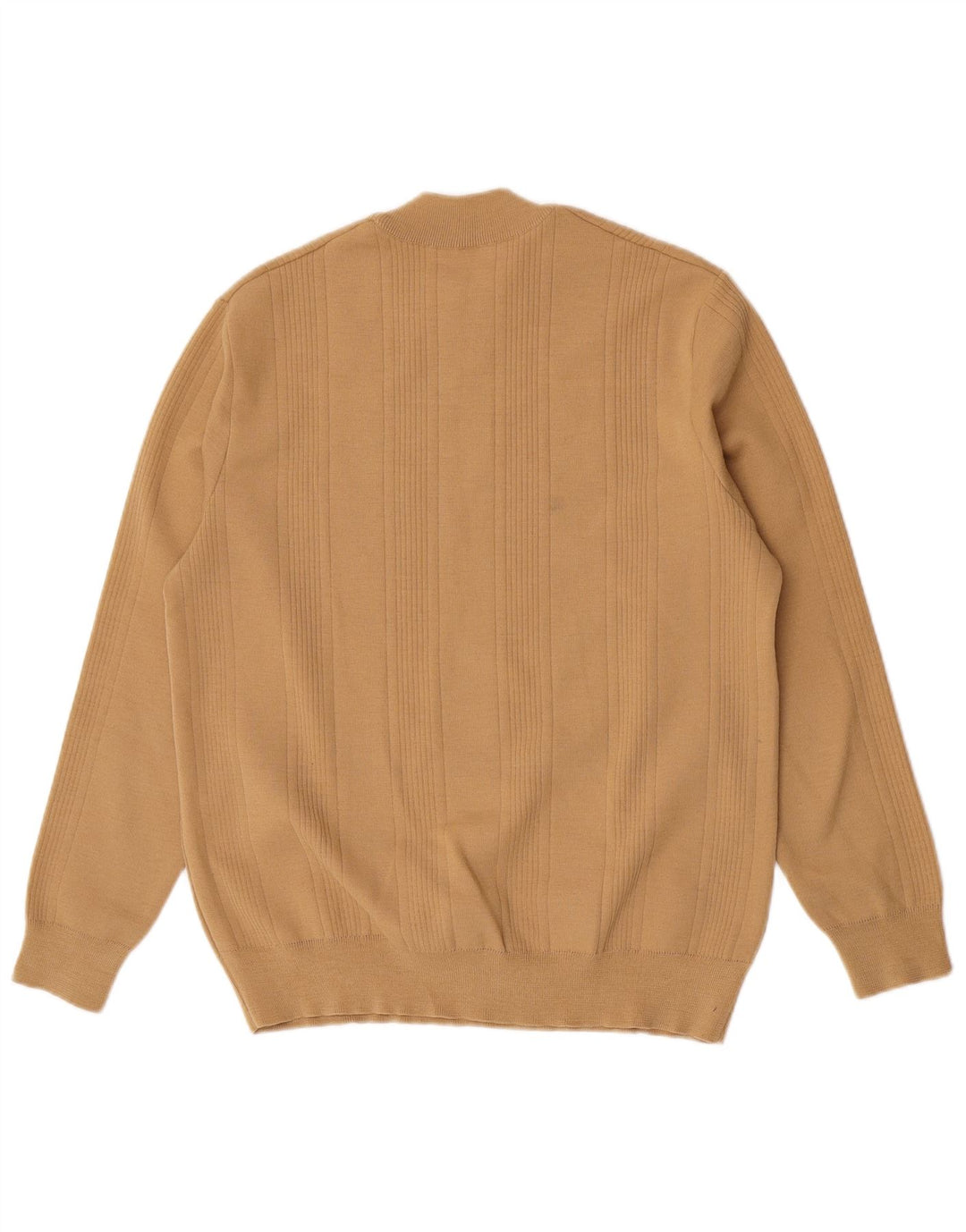 Vintage Herren Pullover mit Rundhalsausschnitt Mittelbraun