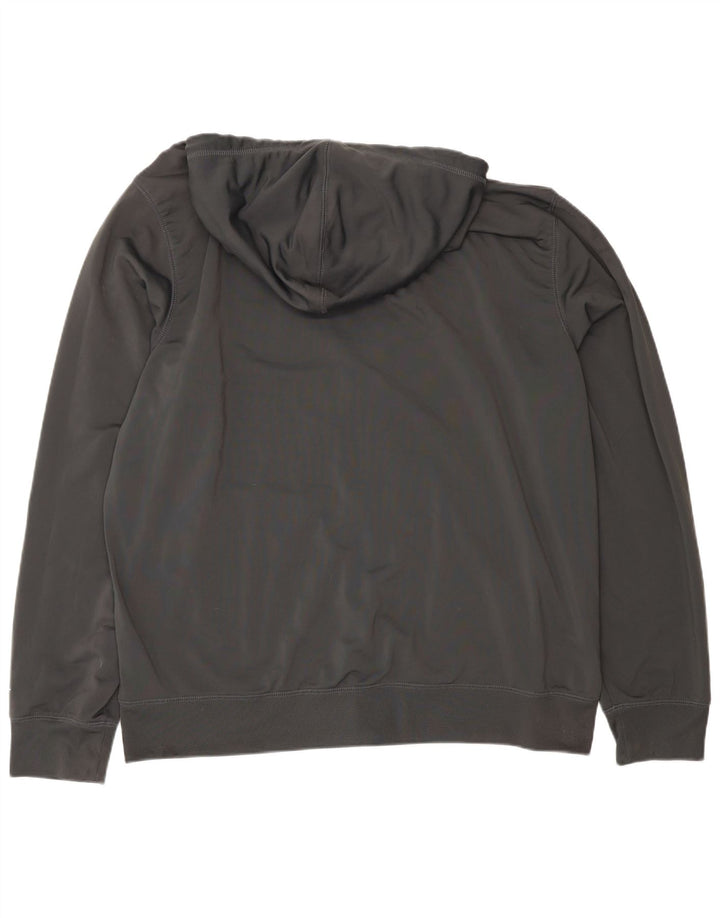 Nike Herren Graphic Zip Hoodie Pullover 2XL Grau Polyester