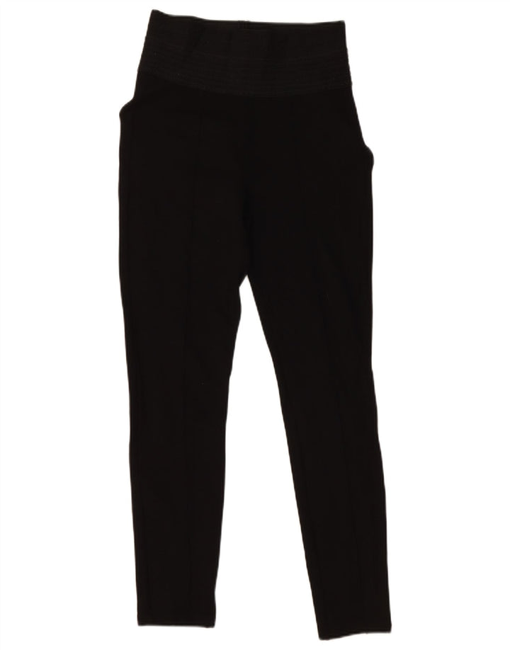 Zara Damen-Leggings, klein, schwarze Viskose