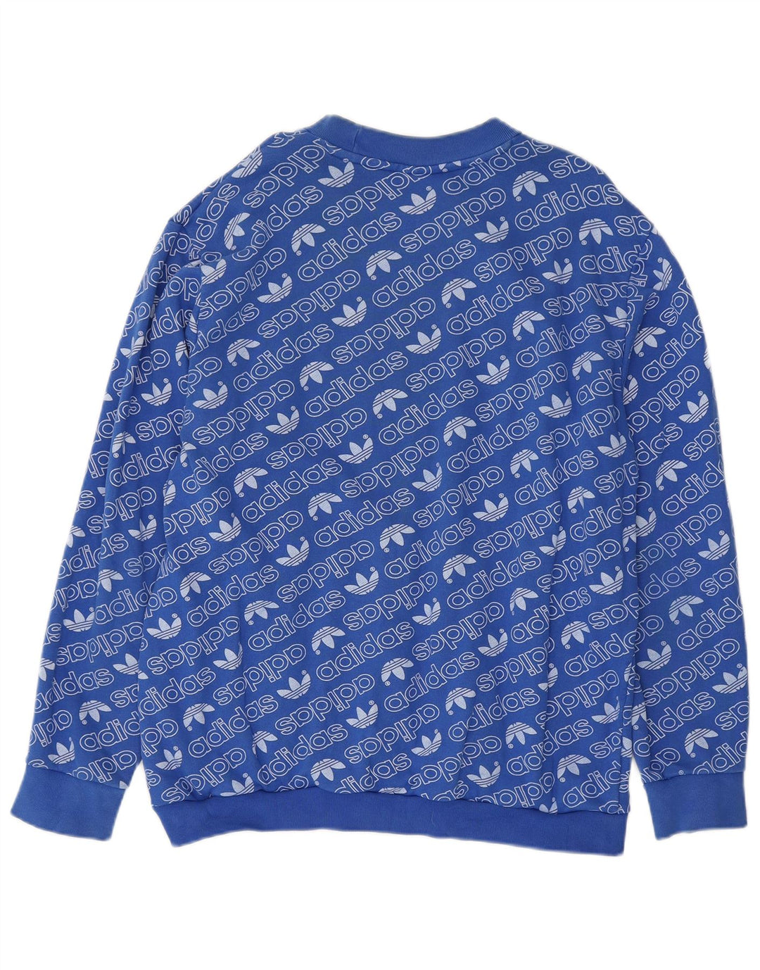 Adidas Herren Grafik Sweatshirt Pullover XL Blau Baumwolle