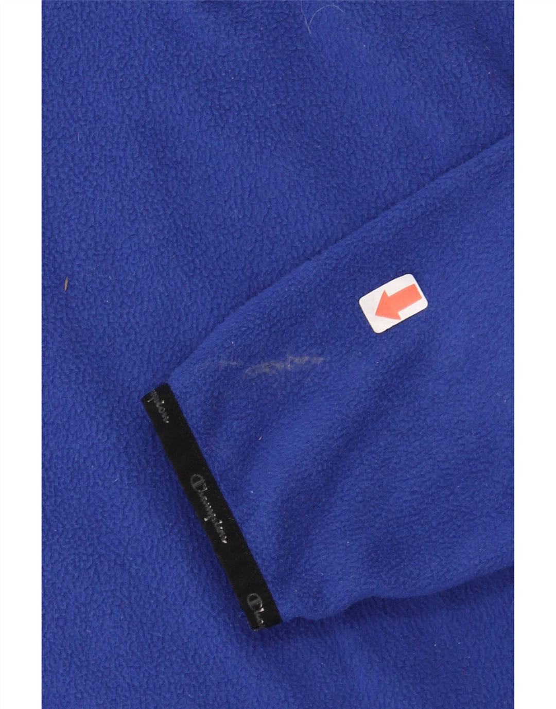 CHAMPION Mens Zip Neck Fleece Jumper Small Blue Vintage Champion and Second-Hand Champion from Messina Hembry 