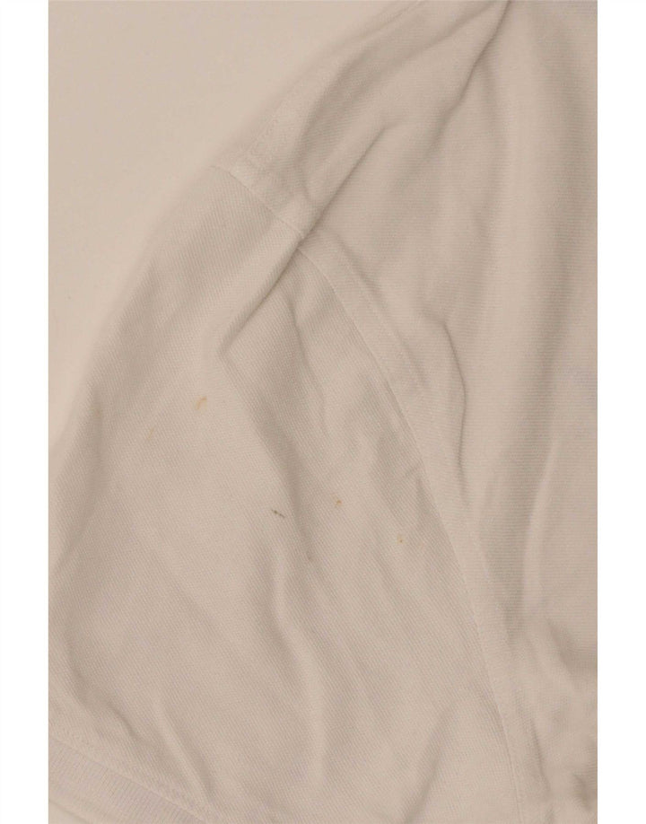 Crew Clothing Herren-Poloshirt, groß, aus weißer Baumwolle