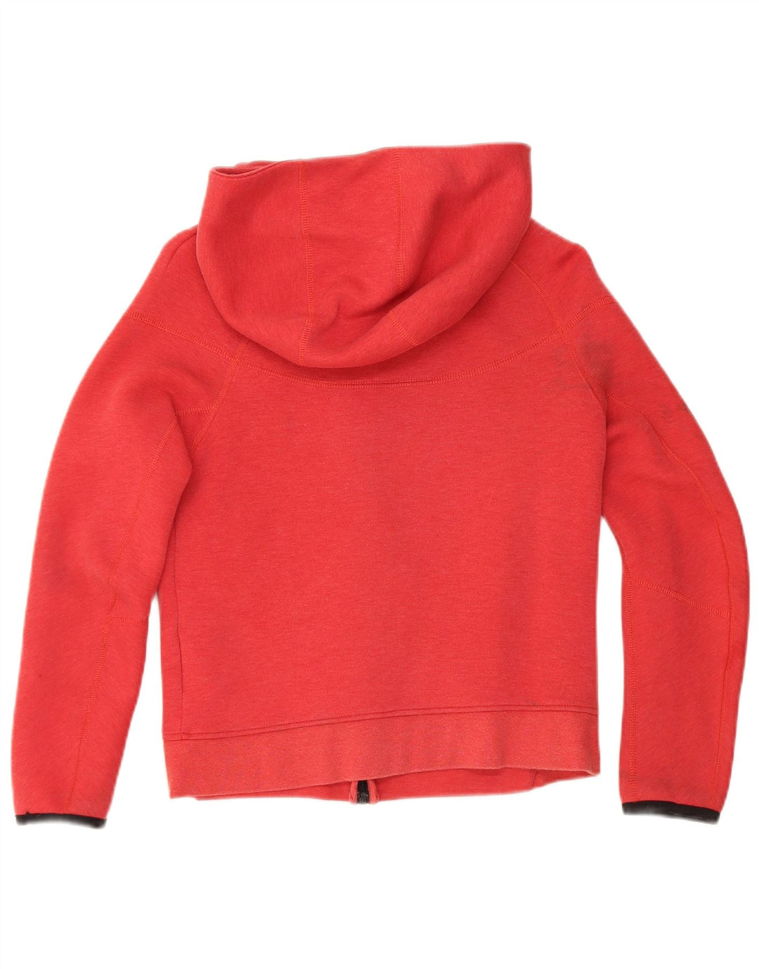 Nike Jungen-Kapuzenpullover mit Reißverschluss, 10–11 Jahre, mittelrote Baumwolle