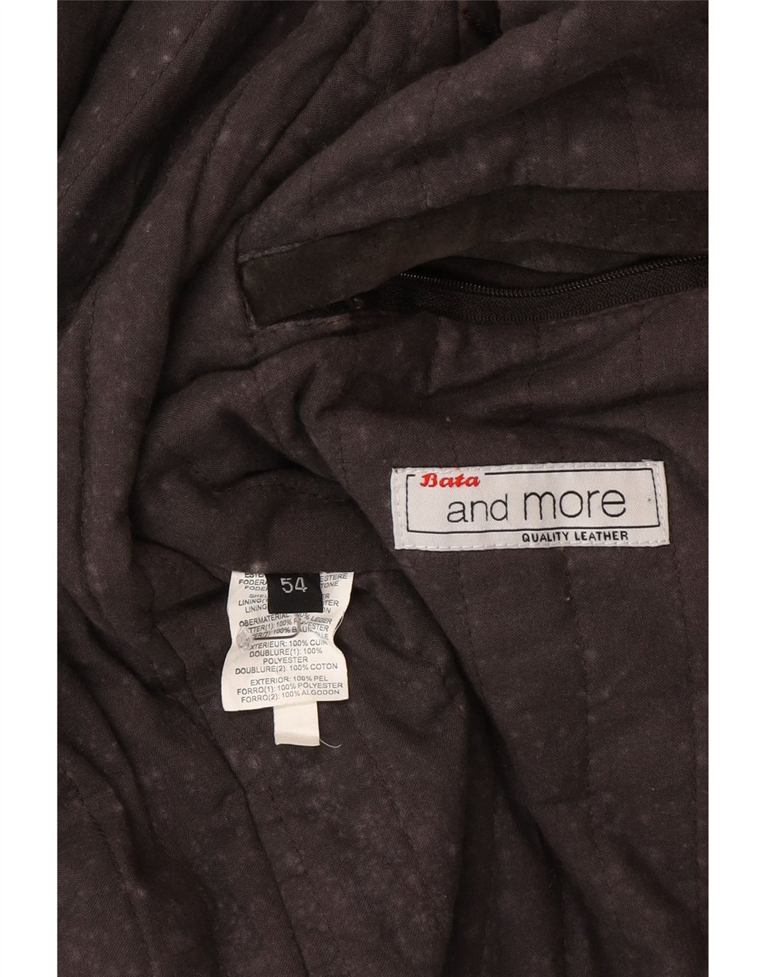 Bata and More Herren Wildlederjacke IT 54 2XL Braunes Leder