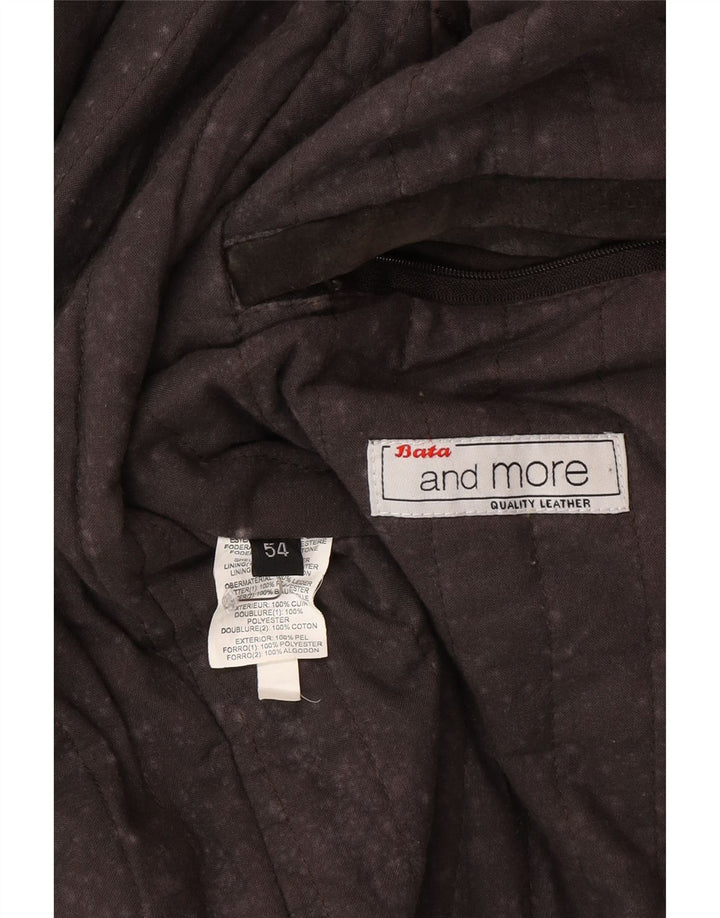 Bata and More Herren Wildlederjacke IT 54 2XL Braunes Leder