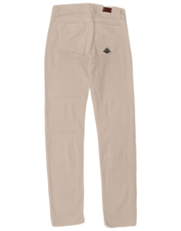 Roy Rogers Damen Slim Jeans IT 41 Medium W27 L31 Weiße Baumwolle