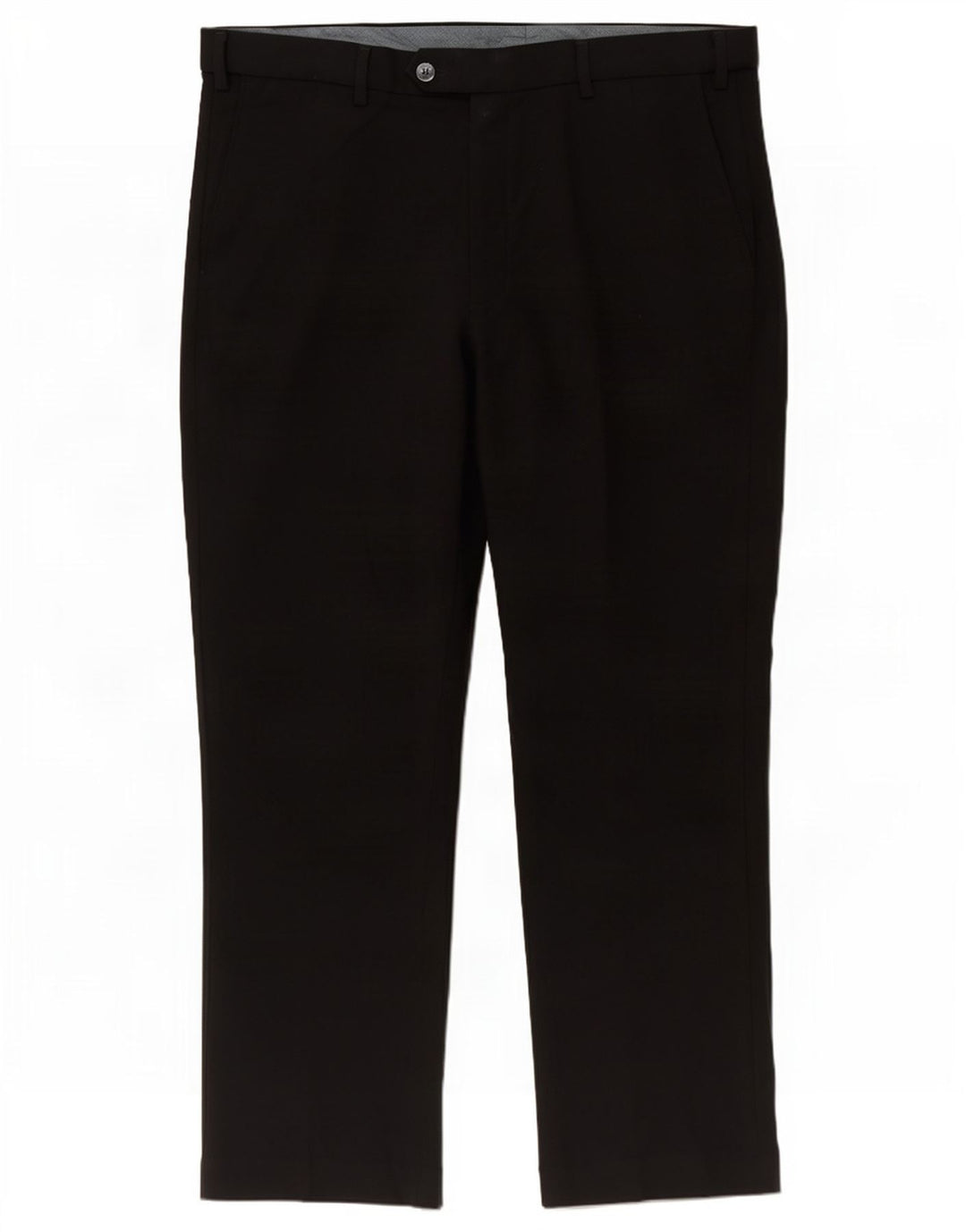 Marks & Spencer Herren-Anzughose mit normaler Passform, W38, L29, schwarzes Polyester