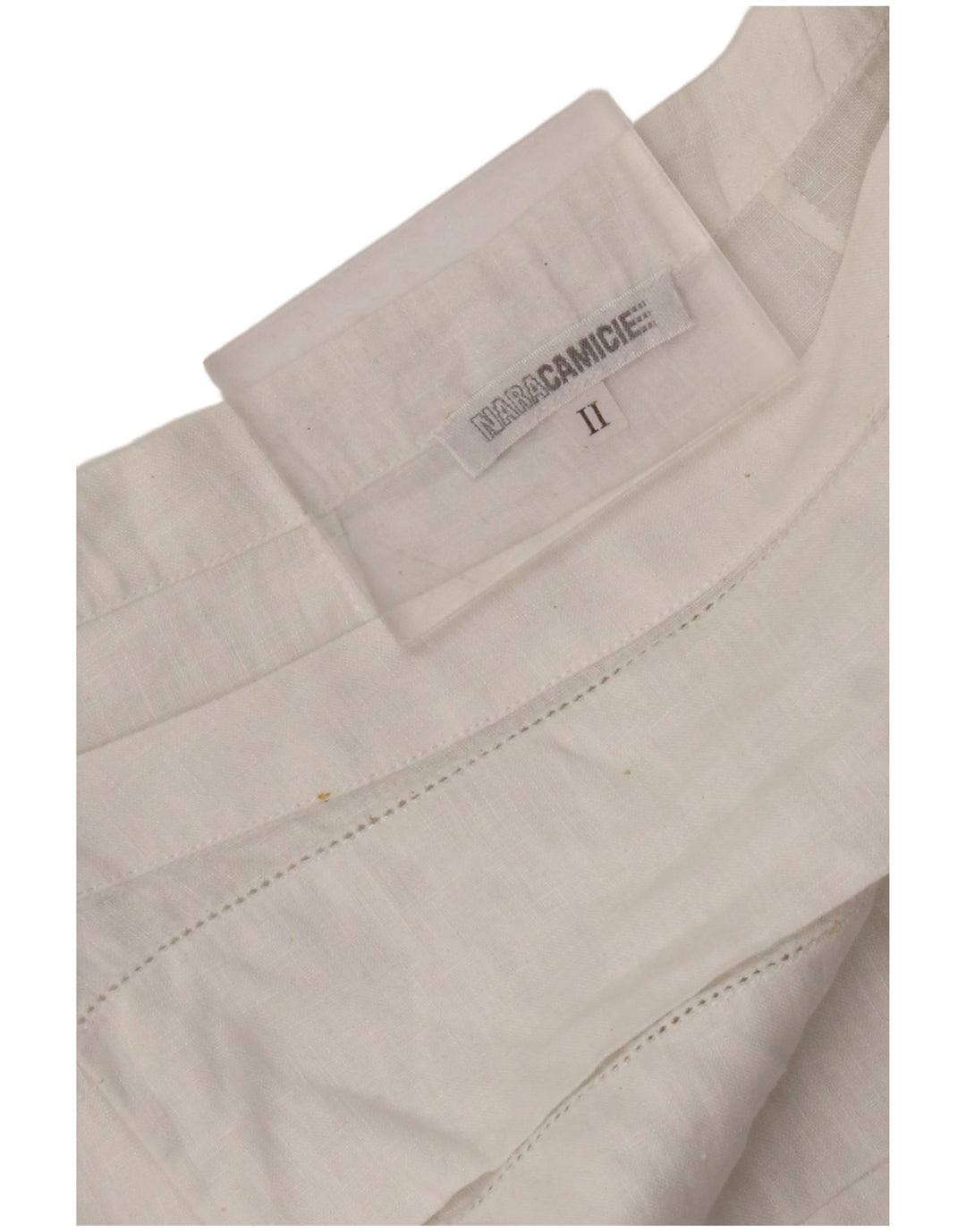 NARACAMICIE Damen ärmelloses Blusen-Top, Größe S, Weiß