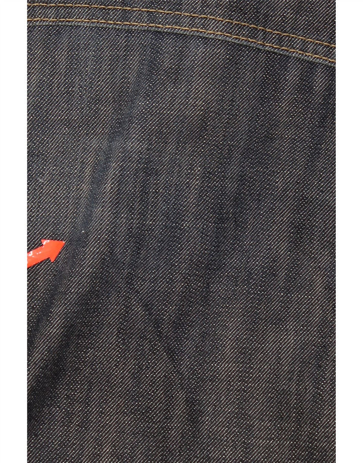 Gas Damen Jeansjacke UK 18 XL Marineblaue Baumwolle