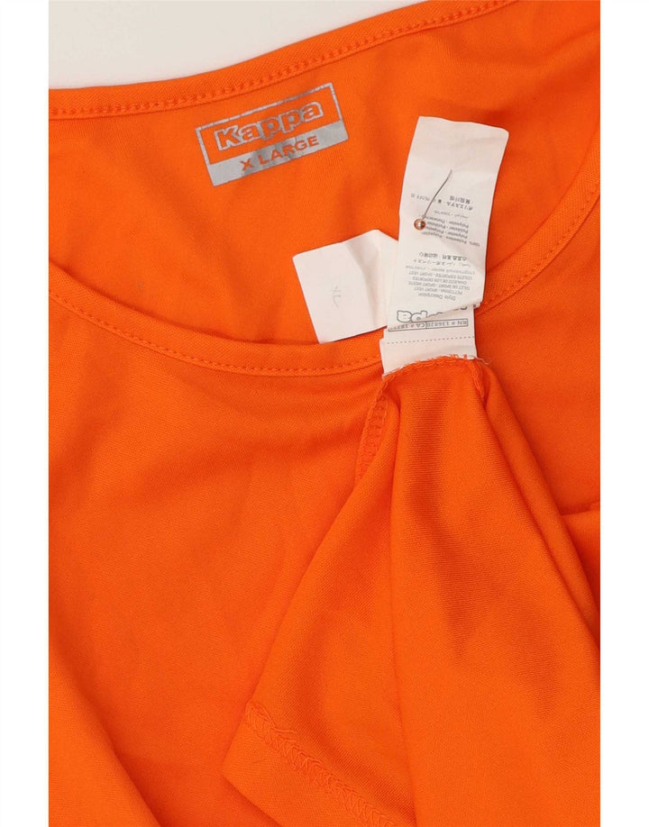 Kappa Herren Grafikweste Top XL Orange Polyester