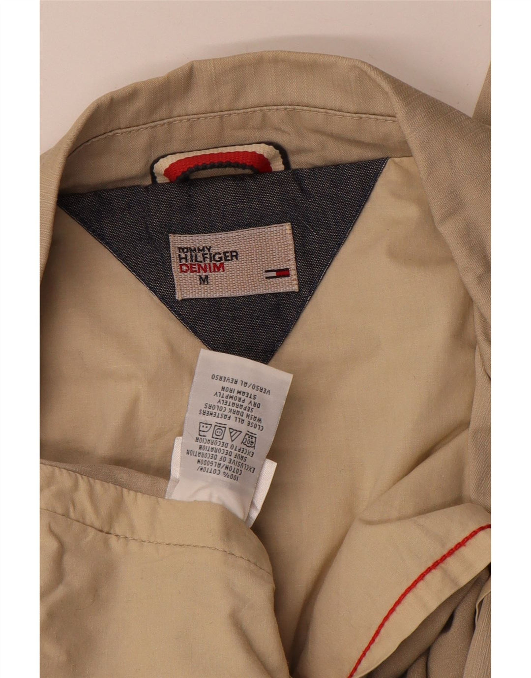 Tommy Hilfiger Damen-Blazerjacke mit 2 Knöpfen, UK 14, mittelbraune Baumwolle