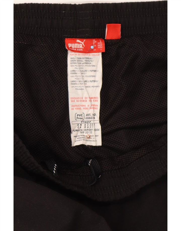 PUMA Herren-Trainingshose mit Grafik, groß, Schwarz, Polyester, Sport