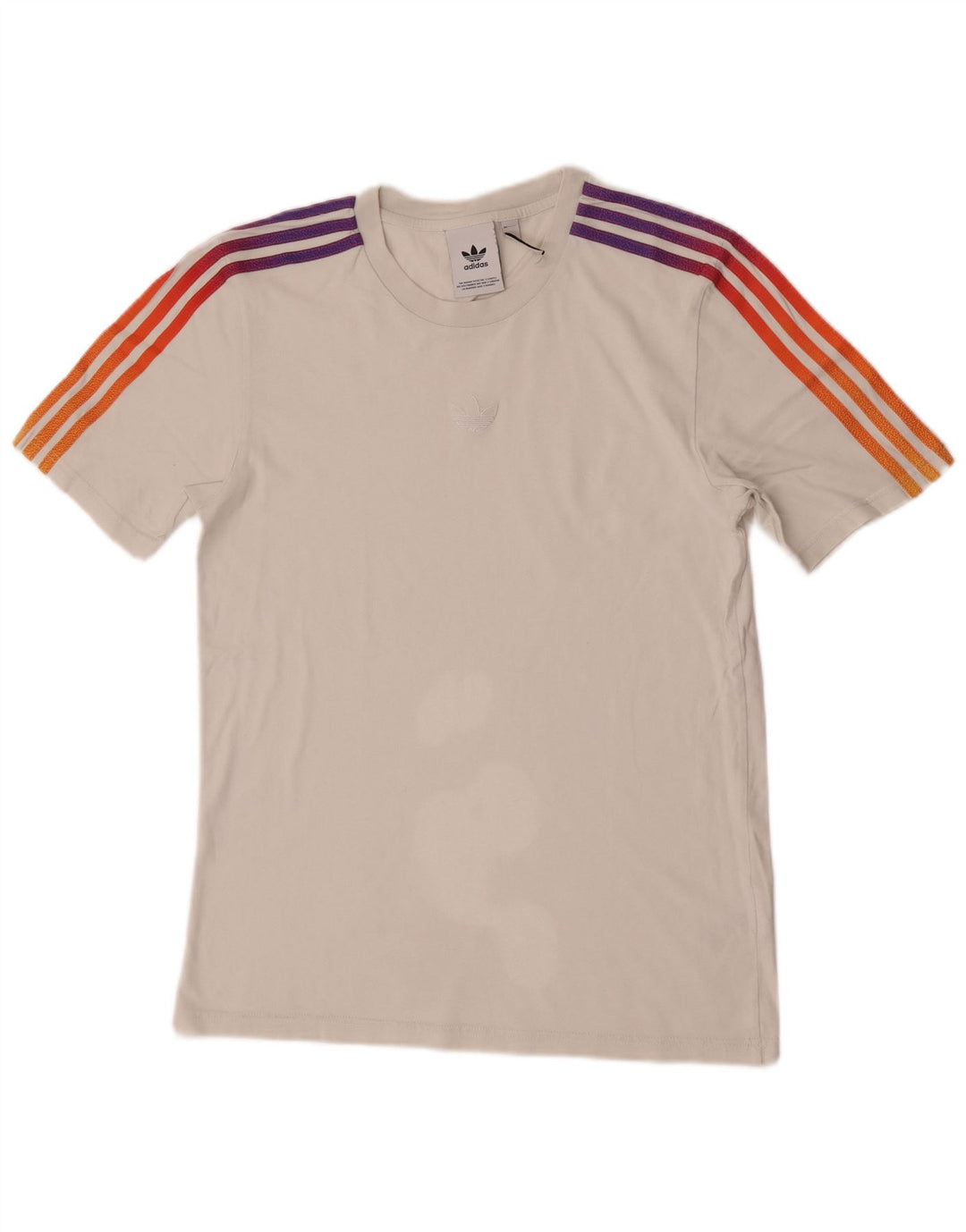 Adidas Herren T-Shirt Top Small Weiß Baumwolle