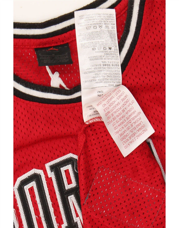 JORDAN Jungen-Top mit Grafik, 10–11 Jahre, mittelrotes Polyester