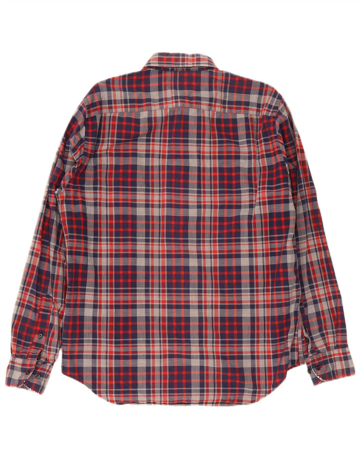 Tommy Hilfiger Herren-Hemd mit normaler Passform, groß, blau kariert, Baumwolle