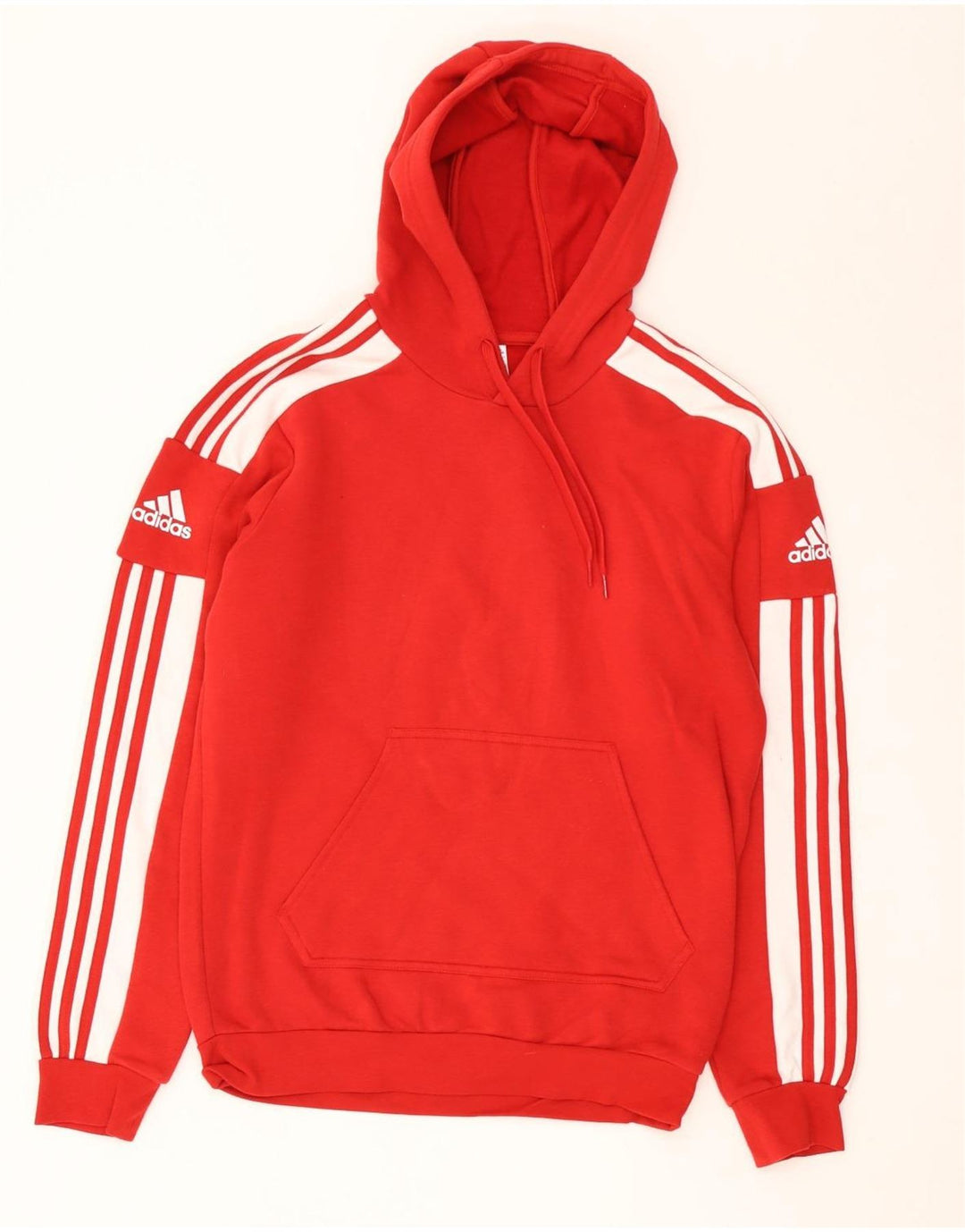 Adidas Herren Kapuzenpullover, klein, rot, Baumwolle