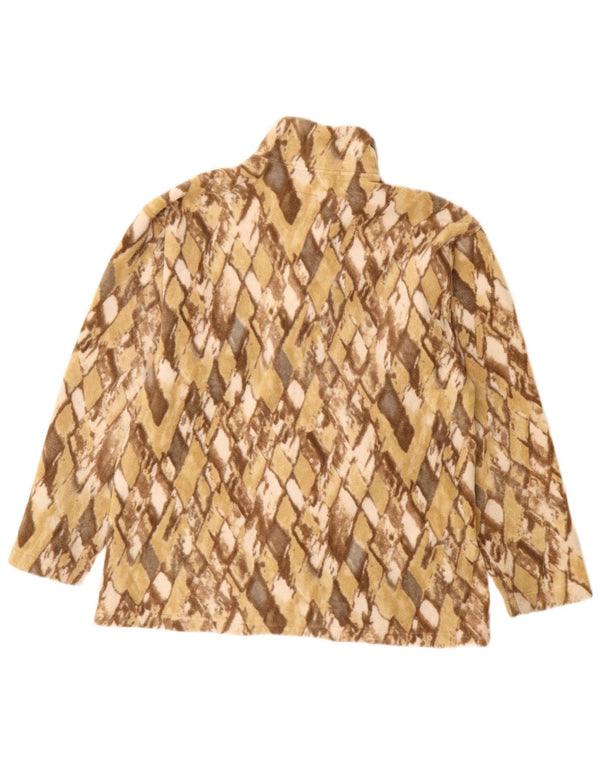 CONTE OF FLORENCE Damen Fleecejacke UK 16 Large Beige Argyle/Diamant