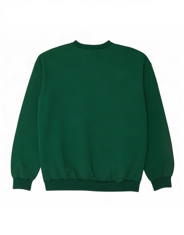 Vintage Herren Grafik Sweatshirt Pullover XL Grüne Baumwolle