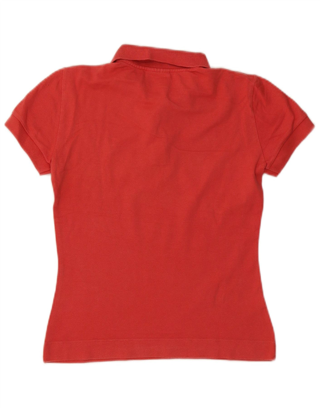 Lacoste Damen Poloshirt Größe 38 Mittelrote Baumwolle