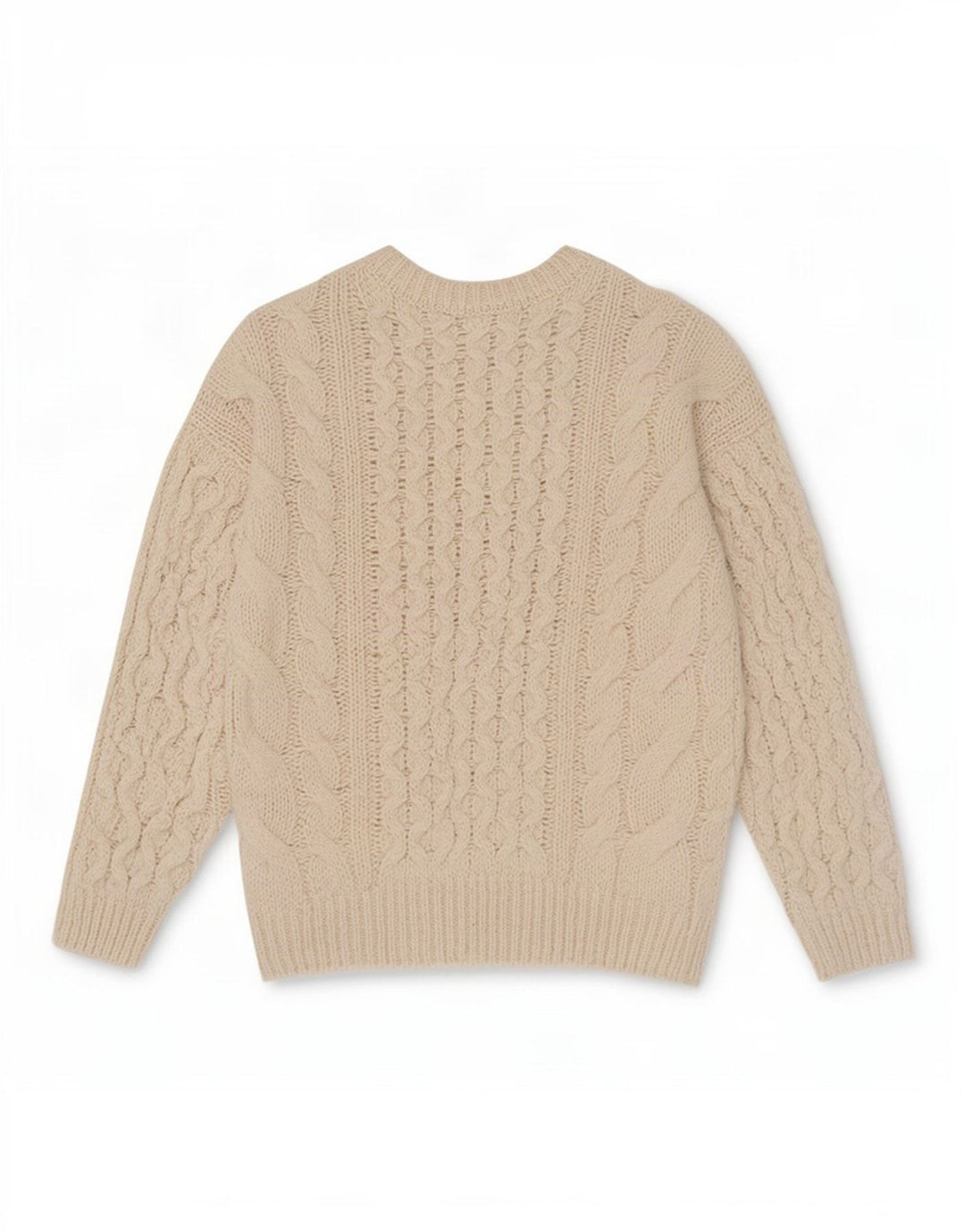 Zara Damen-Pullover, übergroß, Rundhalsausschnitt, Gr. 12, Mittel, gebrochenes Weiß