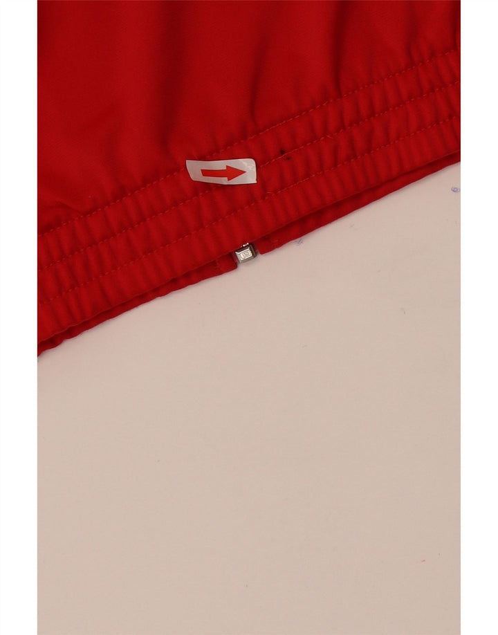 Adidas Herren-Trainingsanzug-Top-Jacke, UK 34/36, klein, rotes Farbblock-Polyester