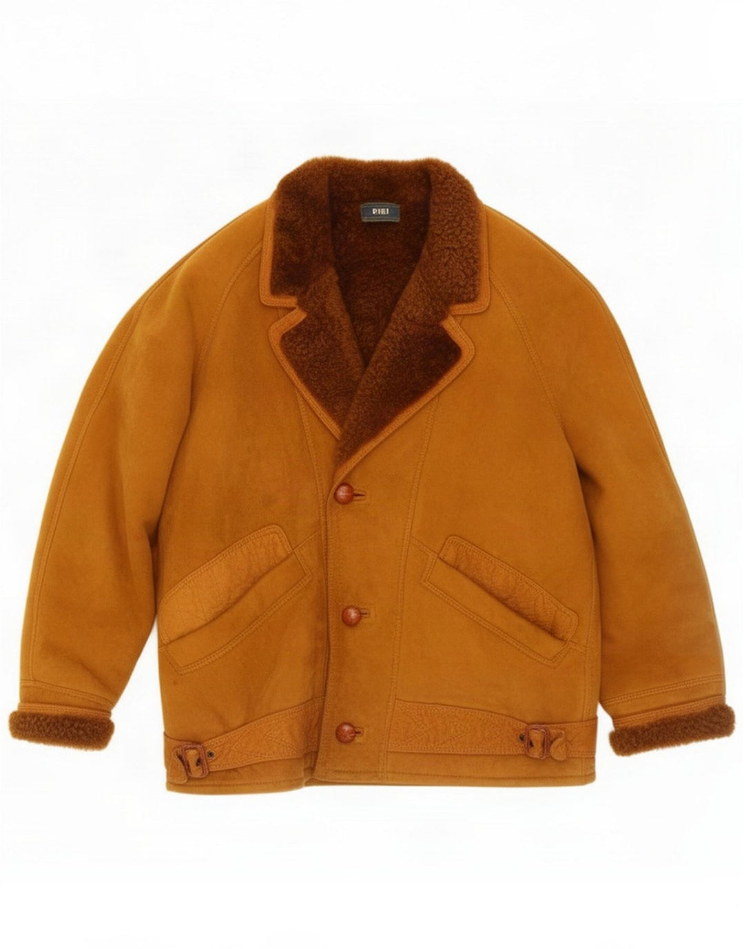 Dibi Herren-Lammfelljacke IT 50 Large Brown