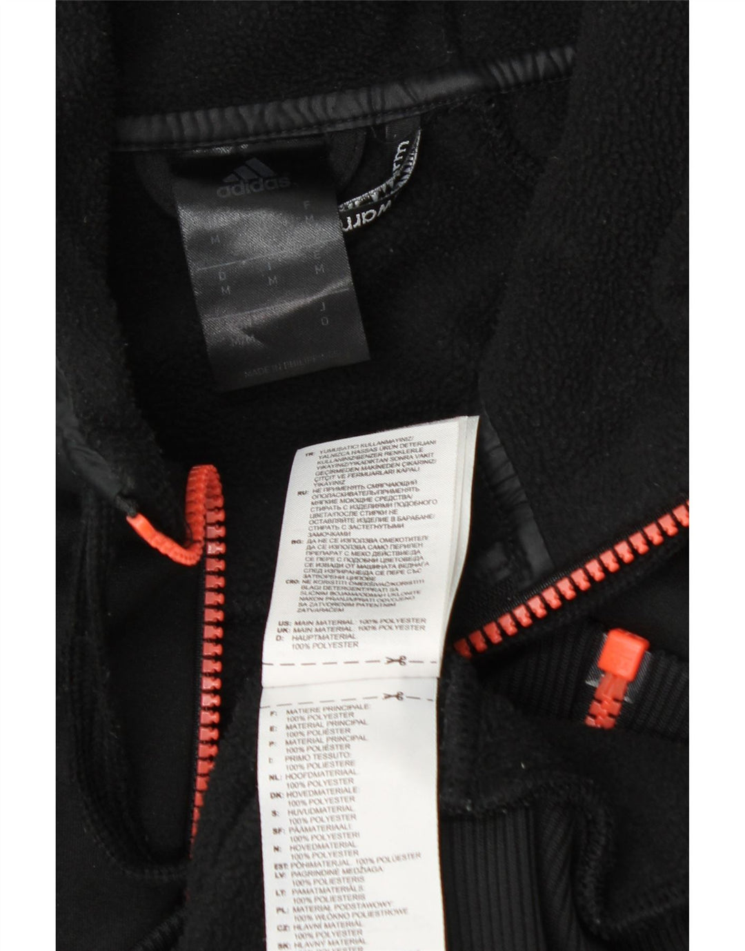 Adidas Herren Climawarm Graphic Zip Hoodie Pullover Medium Schwarz Polyester