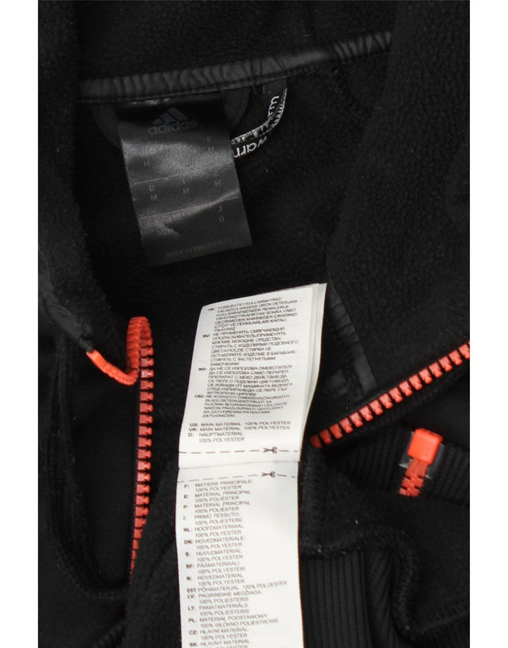 Adidas Herren Climawarm Graphic Zip Hoodie Pullover Medium Schwarz Polyester