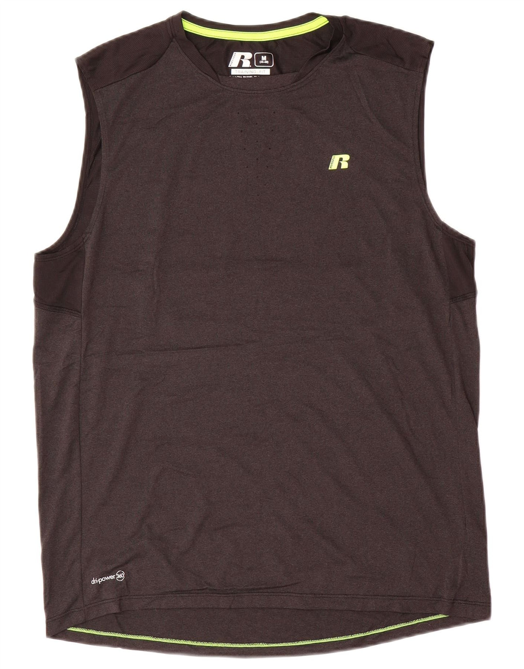 RUSSELL ATHLETIC Herren Dri-Power Weste Top UK 38/40 Mittelgraues Polyester