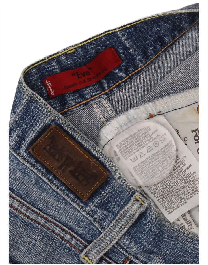 Levi's Damen Eve Square Cut Straight Jeans W30 L34 Blaue Baumwolle