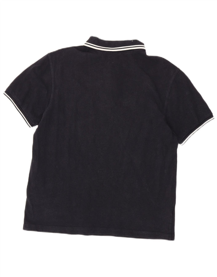 Fred Perry Herren-Poloshirt, mittelmarineblaue Baumwolle