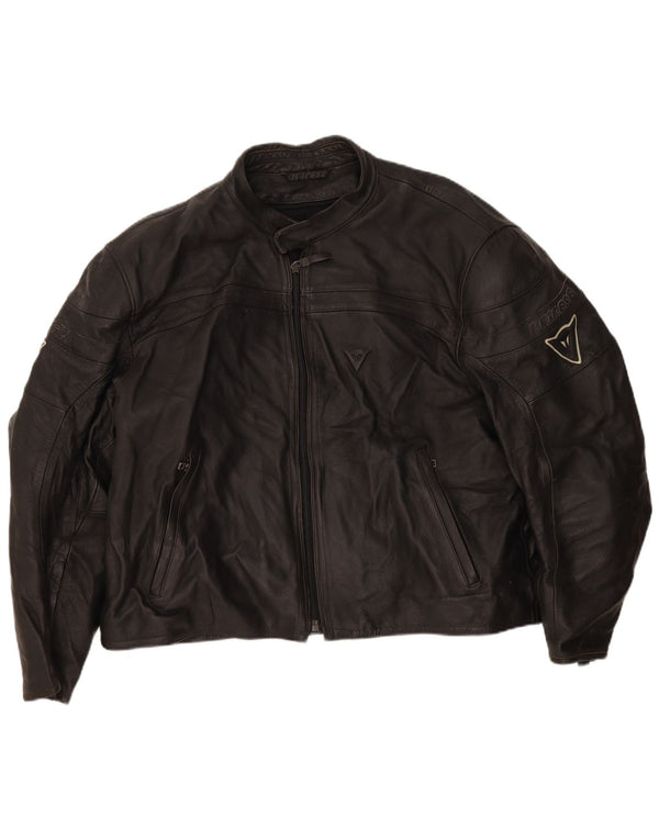 Dainese Herren Motorstyle Leder Racer Jacke UK 42 XL Schwarz