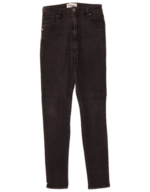 Wrangler Jungen-Röhrenjeans mit hoher Taille, 9–10 Jahre, W28, L28, schwarze Baumwolle