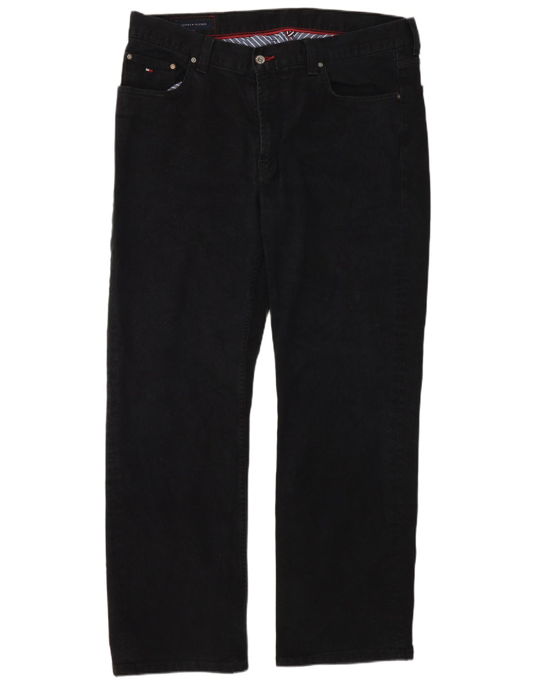 Tommy Hilfiger Herren Straight Jeans W38 L32 Schwarz