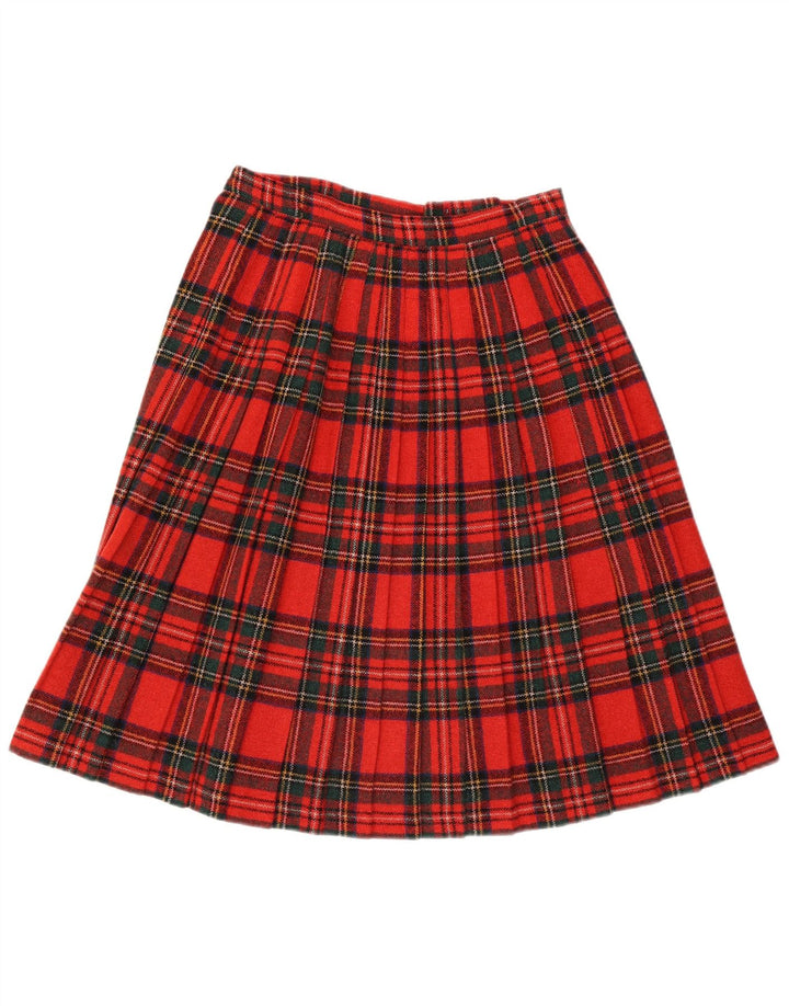 Clan Laird Damen Wickelrock W30 mittelrot karierte Wolle