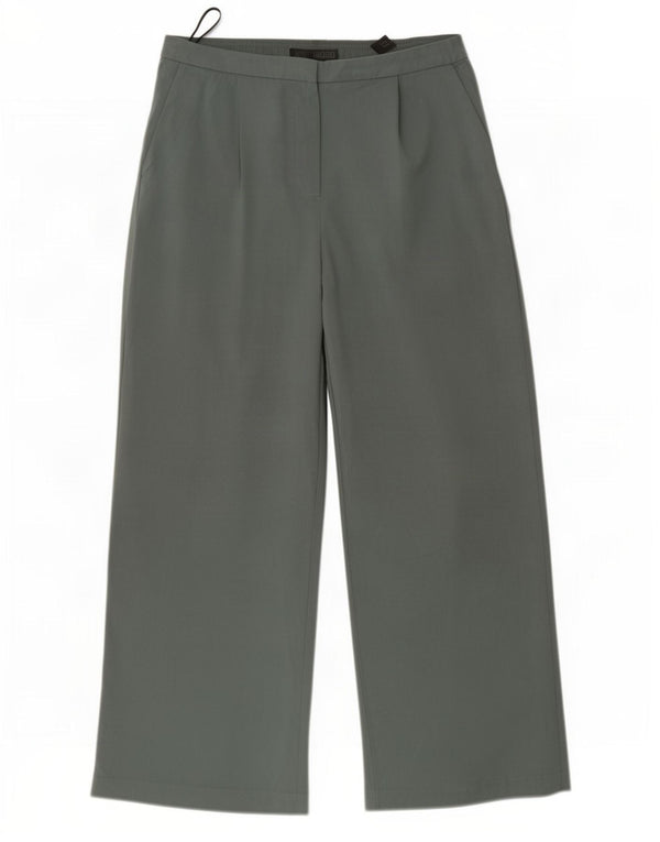 Marks & Spencer Damen-Freizeithose mit hoher Taille, UK 14, Größe L, W34, L28, Grau
