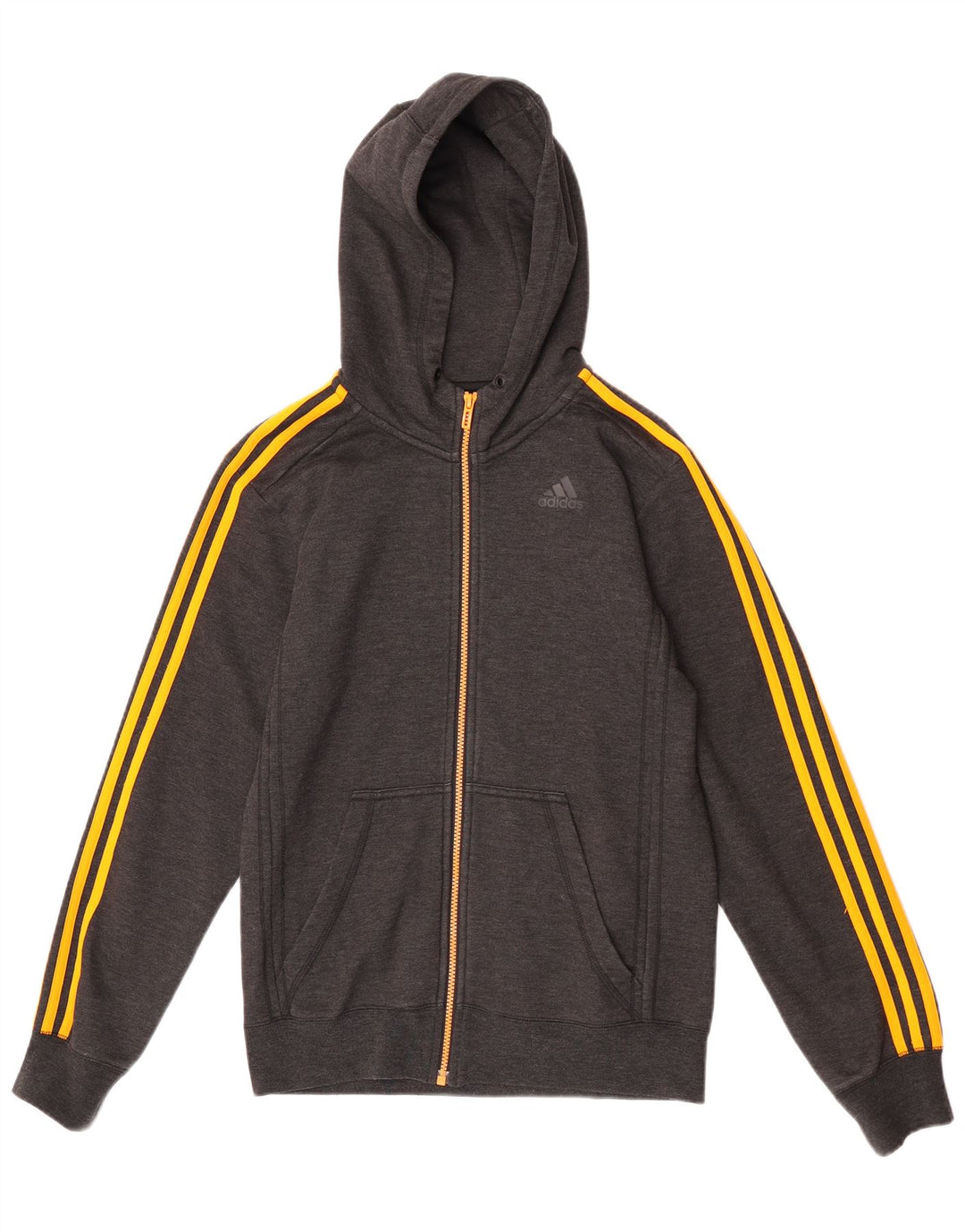 Adidas Herren Climalite Zip Hoodie Pullover Small Grau Polyester